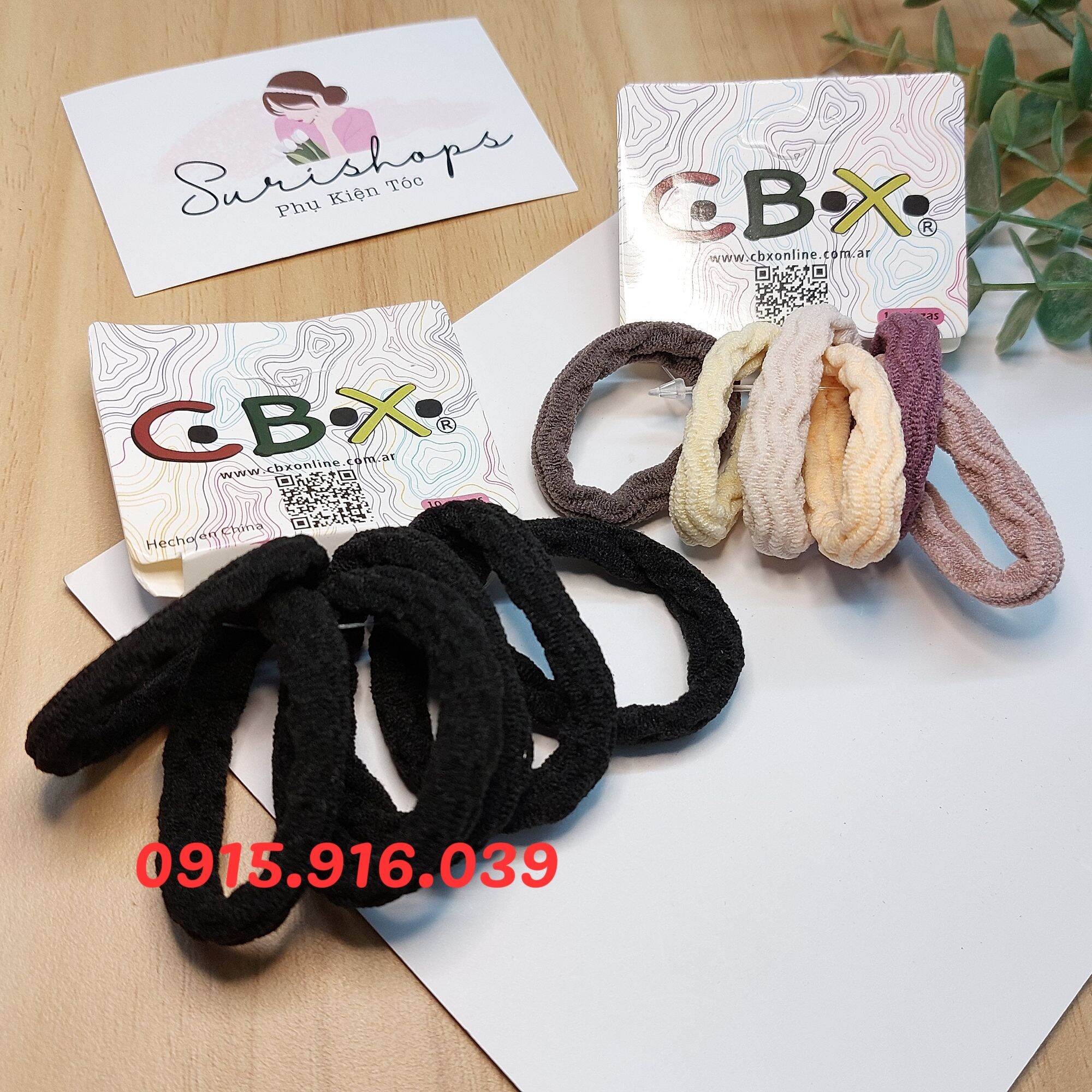 Set 6 Thun Buộc Tóc, Cột Tóc Nữ