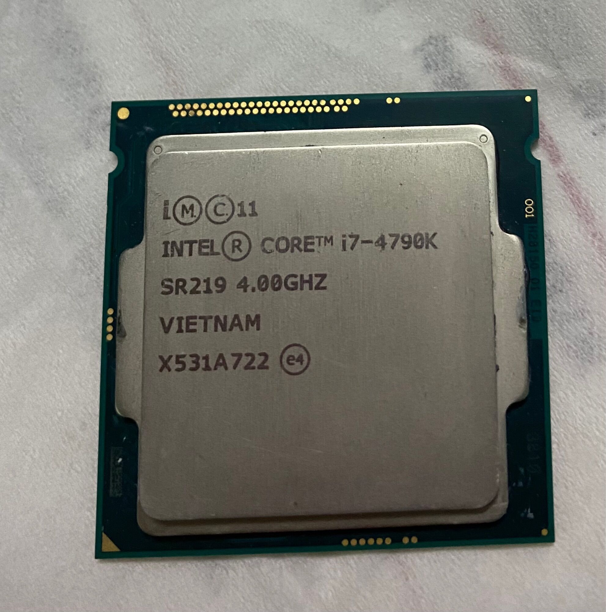 Cpu intel core i7 4790k cũ ( 4.0ghz turbo 4.4ghz / 8m cache 3l