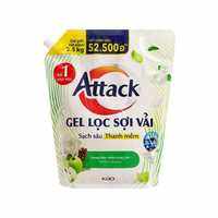 Nước giặt gel attack hương anh đào / thiên nhiên / trái cây túi 3.5kg