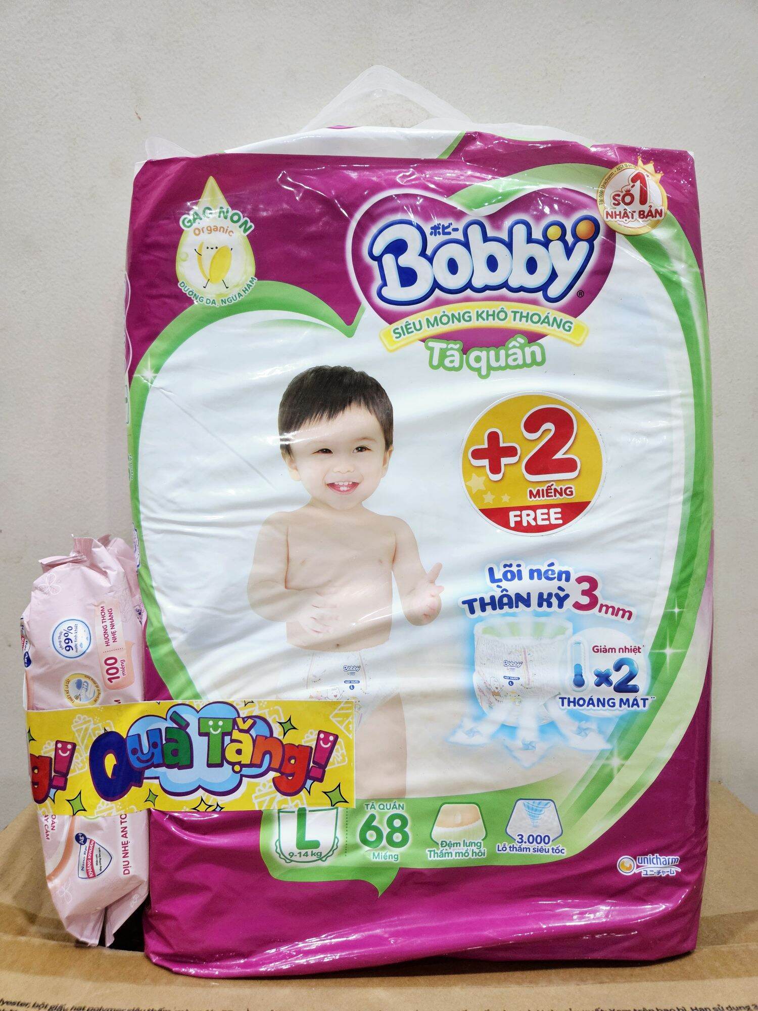 Tả Bobby quần XXXL-22 miếng (hàng tặng)
