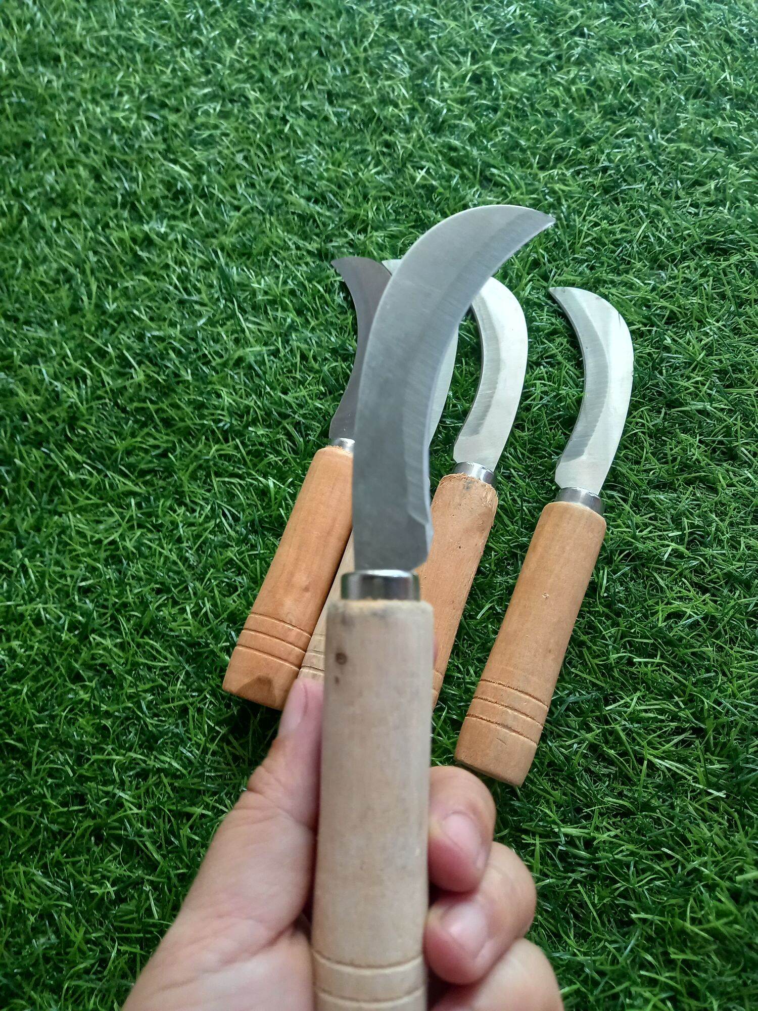 dao cắt  chuối  cán  cây
