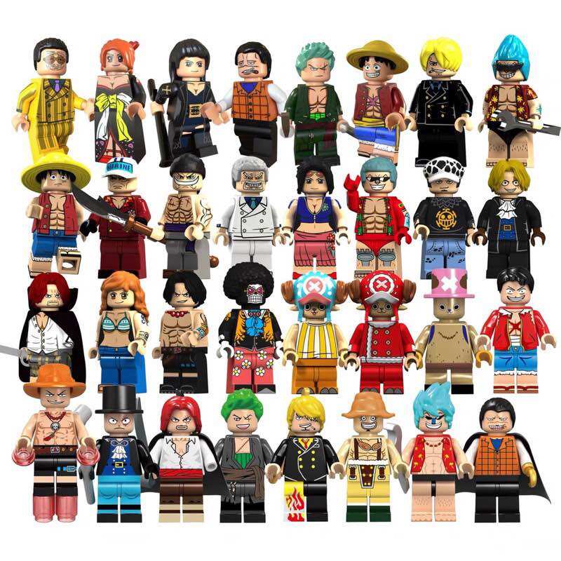 Minifigure One Piece, Đồ Chơi Lắp Ráp Mô hình Minifigures Các Nhân Vật Truyện Tranh One Piece Tổng Hợp