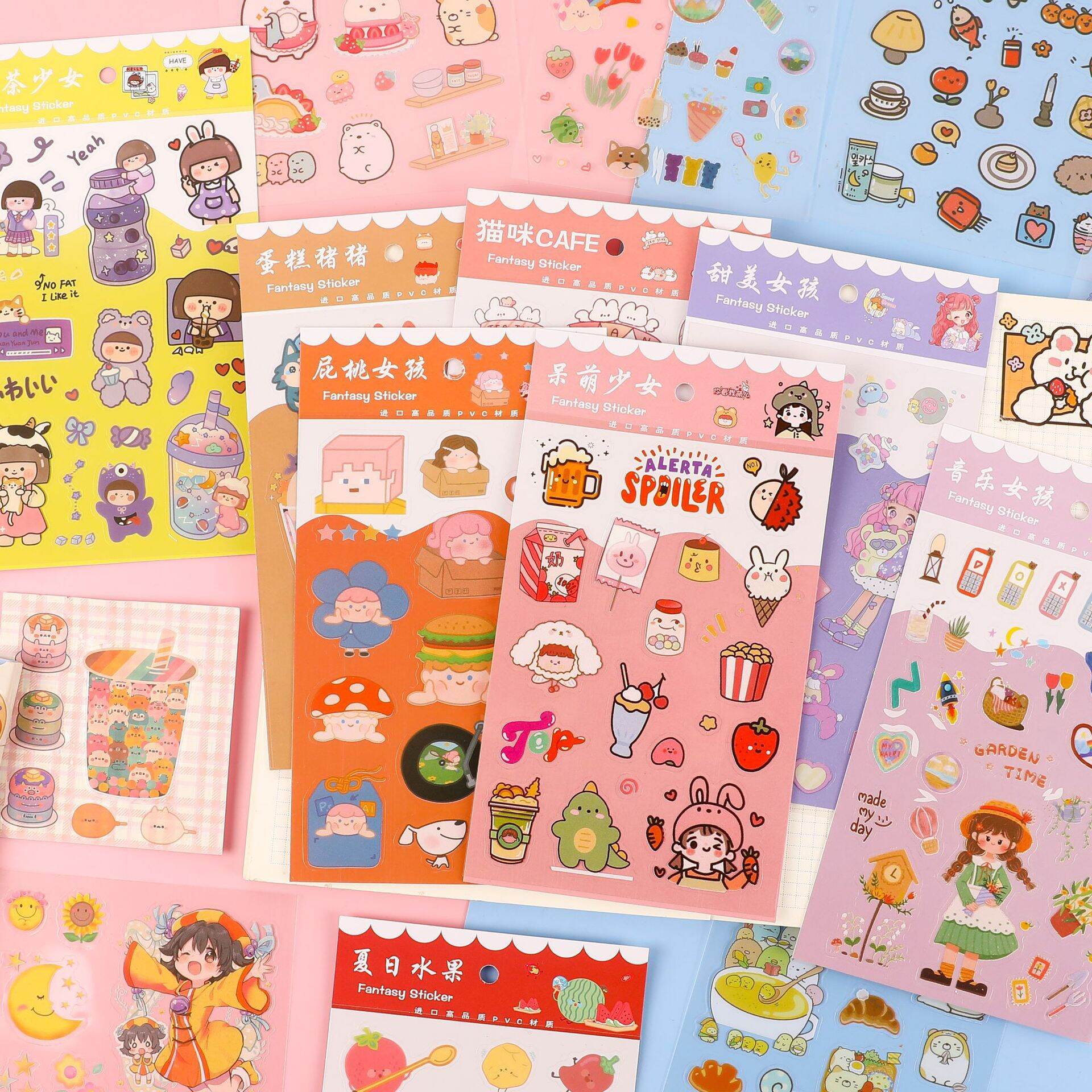 Bộ 6 tấm hình dán sticker pvc chống nước