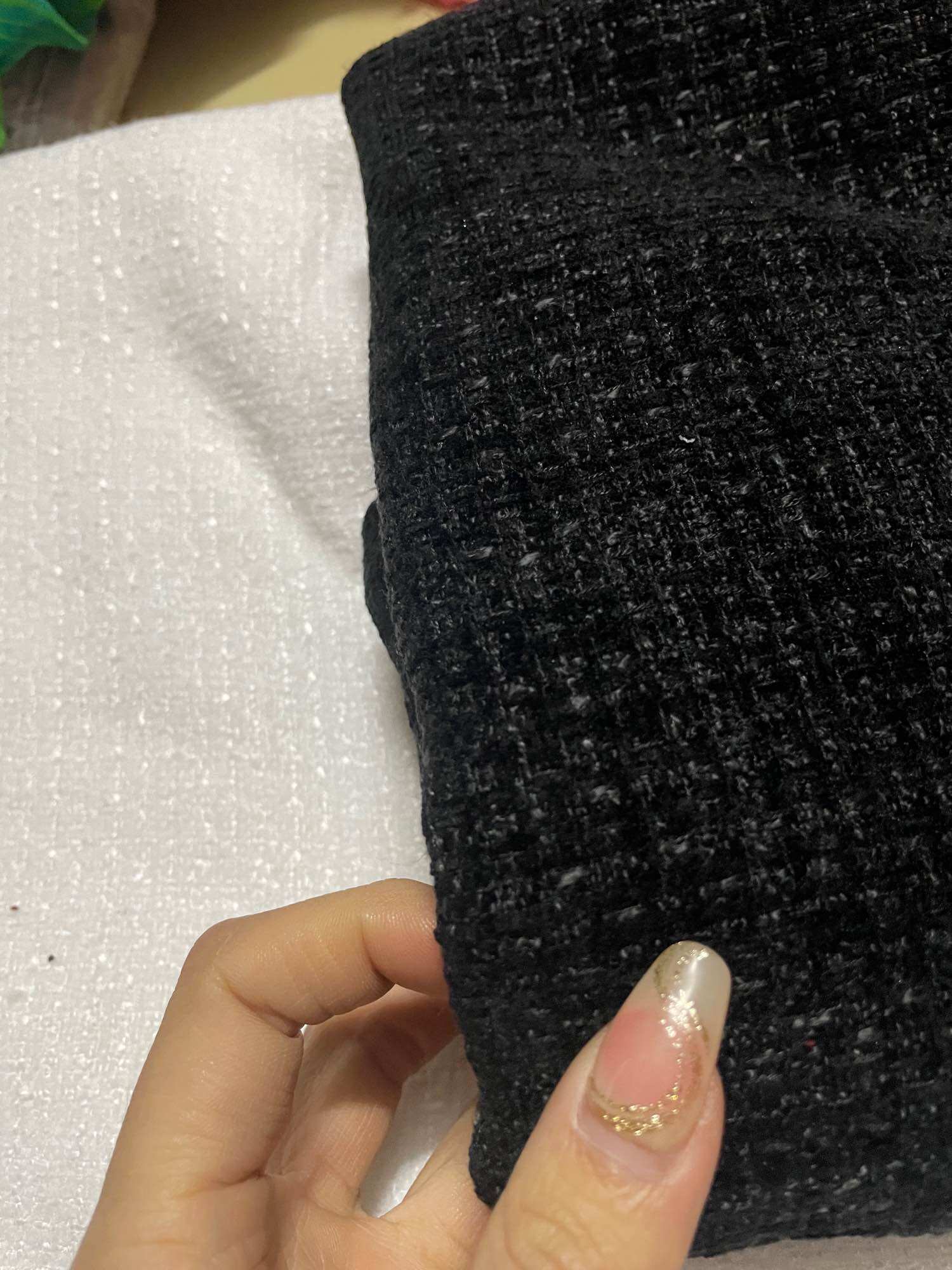 Vải dạ tweed nhung