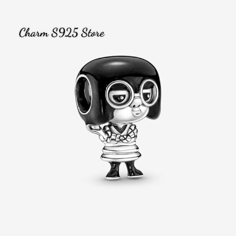 Charm pan ale disney pixar edna bạc s925 cao cấp