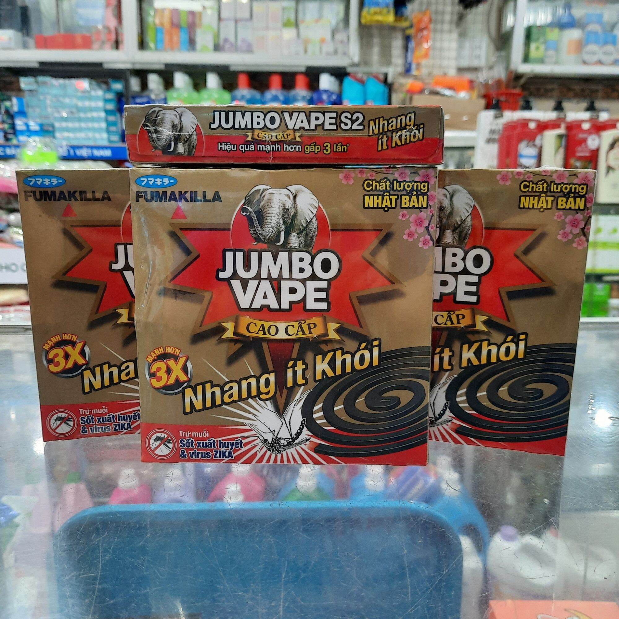 10 hộp Nhang muỗi JUMBO VAPE Premium ( Nhang ít khói)