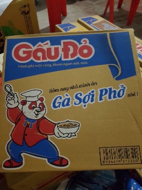 MÌ GÀ SỢI PHỞ GẤU ĐỎ 30 GÓI.