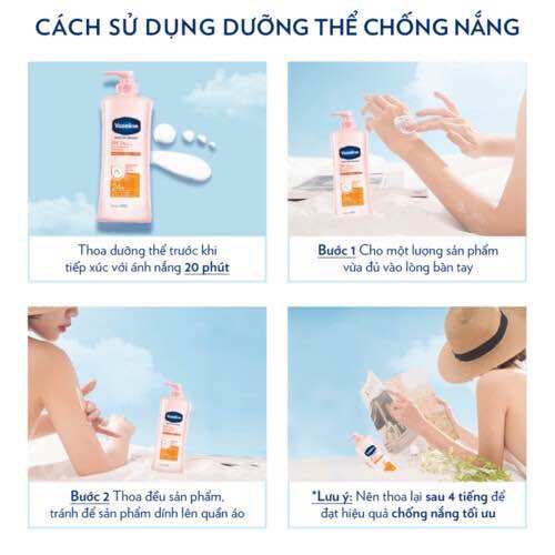 Sữa dưỡng thể vaseline 350ml