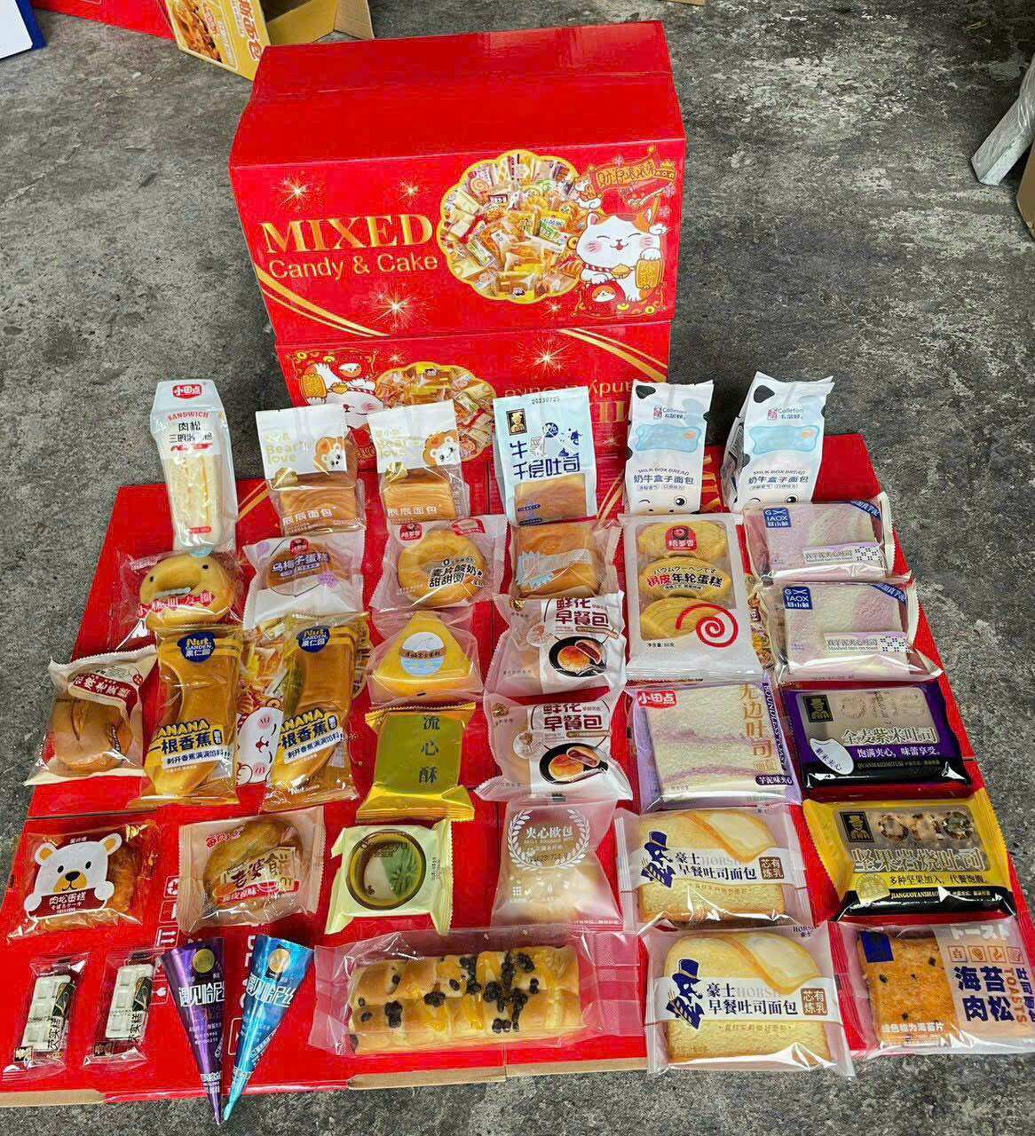 bánh mix đủ đài loan vị siêu hấp dẫn thùng 2kg