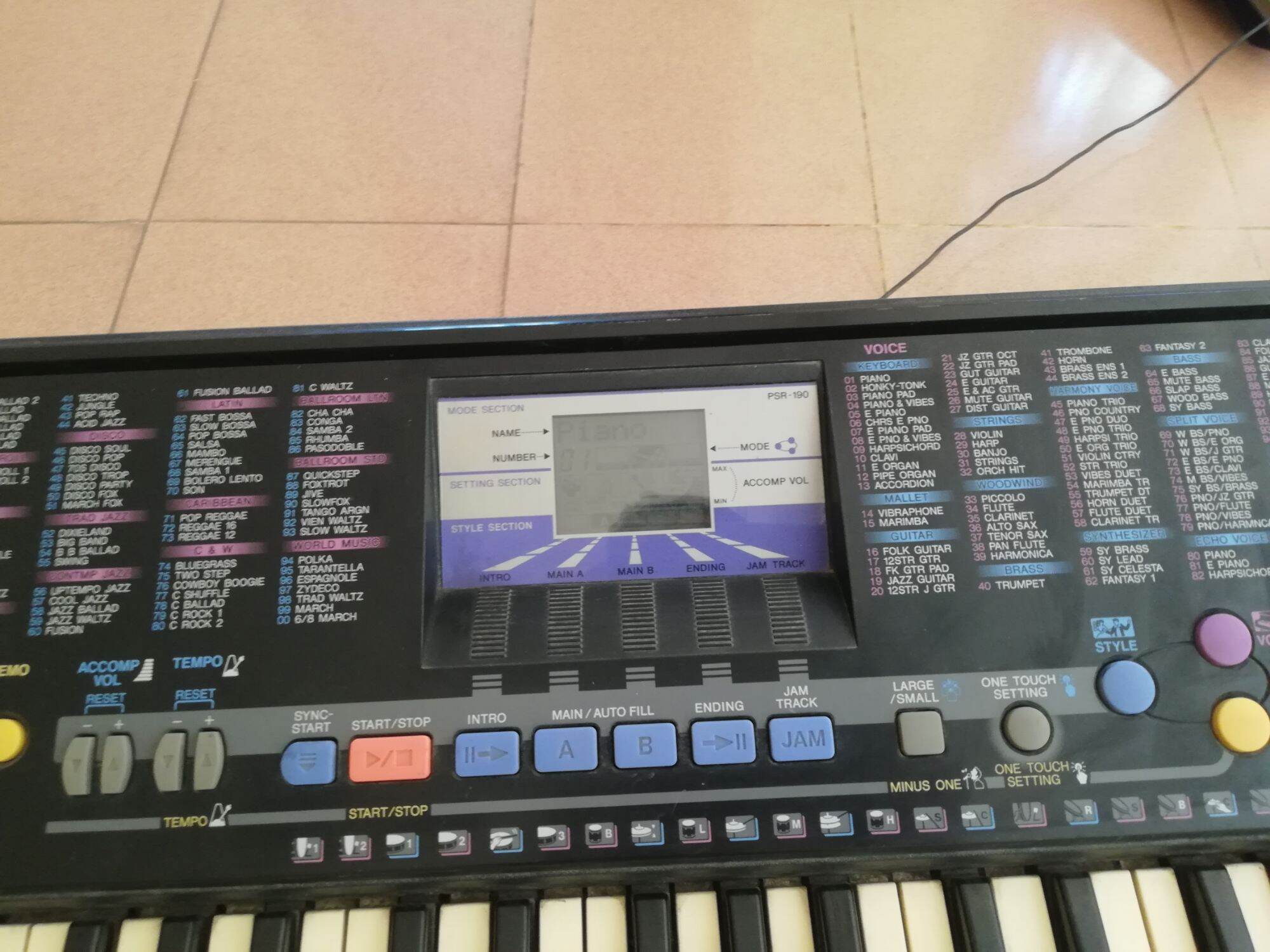 Đàn organ Yamaha psr 190