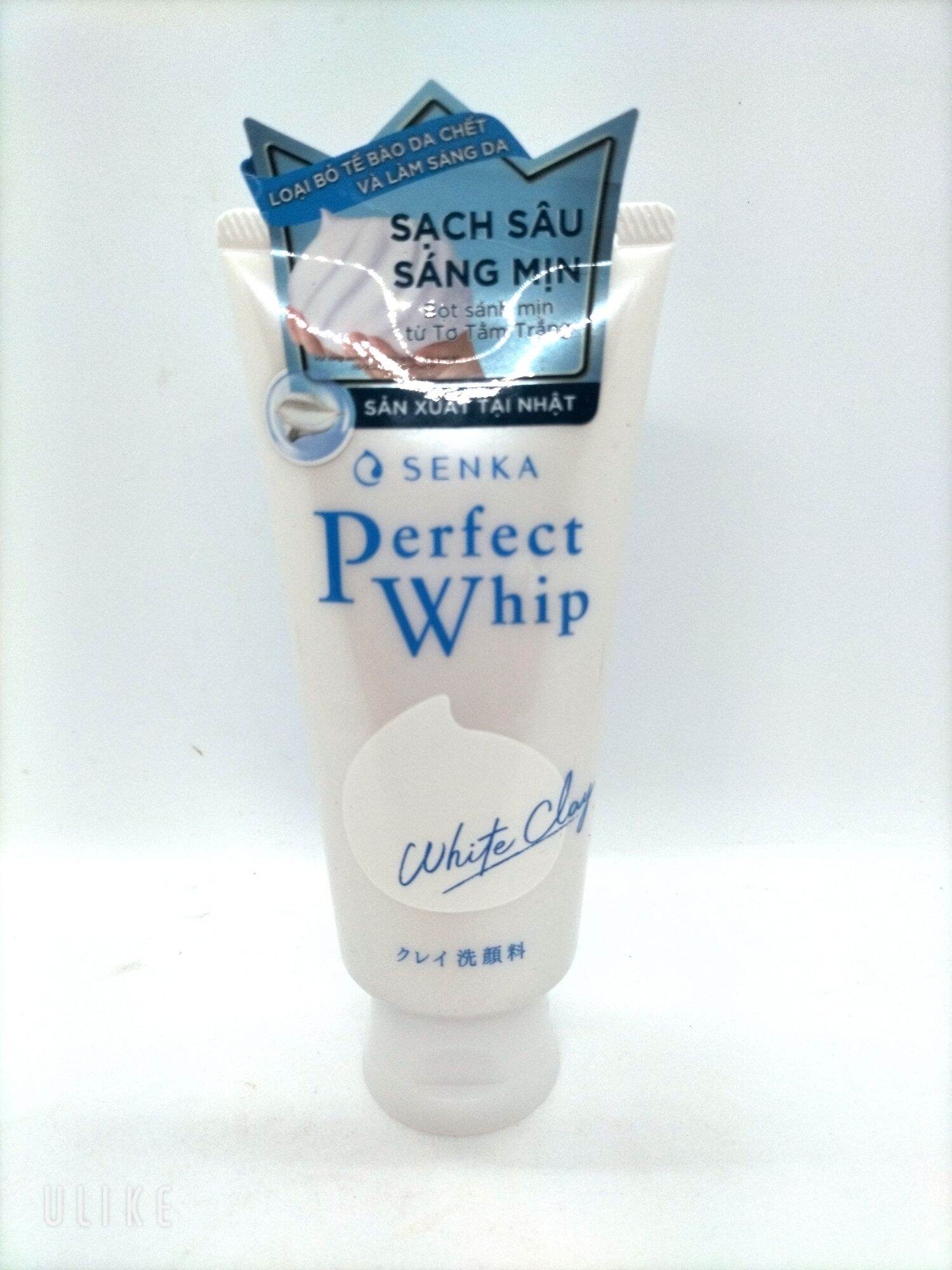 Sữa rửa mặt tạo bọt senka perfect white clay 120g