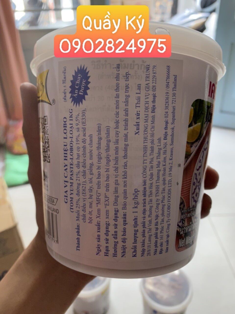 Lẩu Tom Yum Paste Lobo 1kg