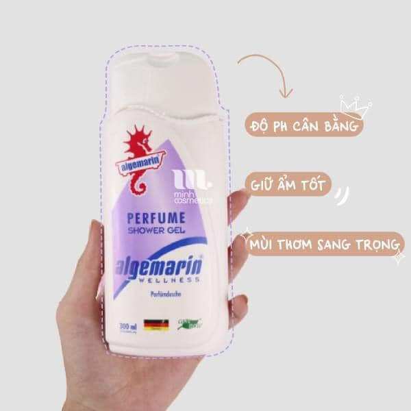 Sữa tắm cá ngựa Algemarin hương nước hoa, 300ml