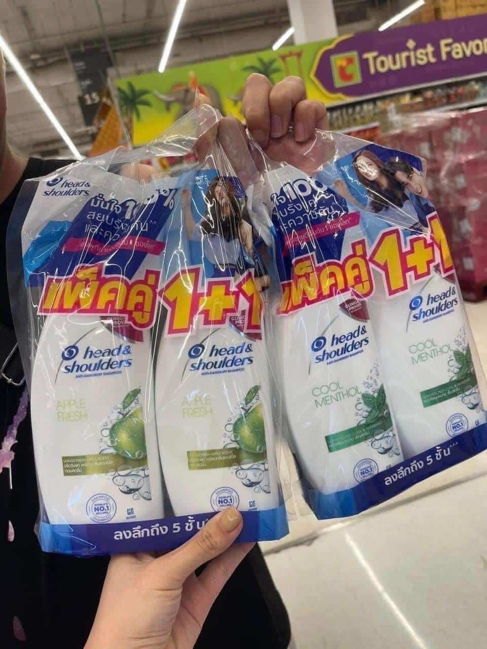 Set 2 chai dầu gội head & shoulders thái lan