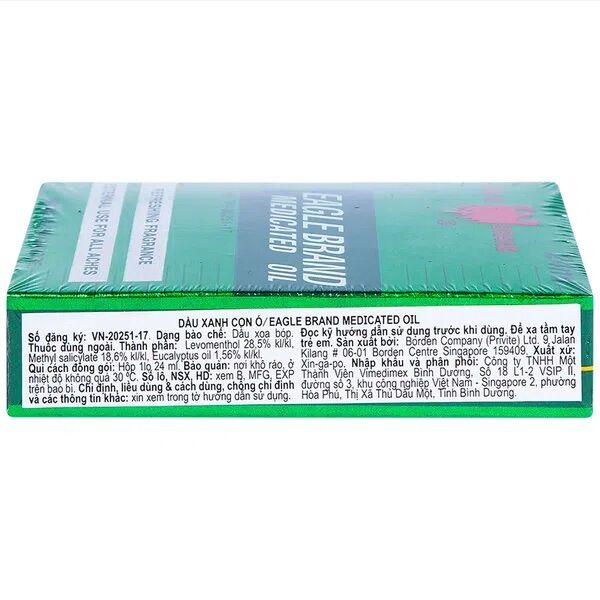 [Chai 24ml Chính Hãng] Dầu Gió Xanh Singapore Eagle Brand