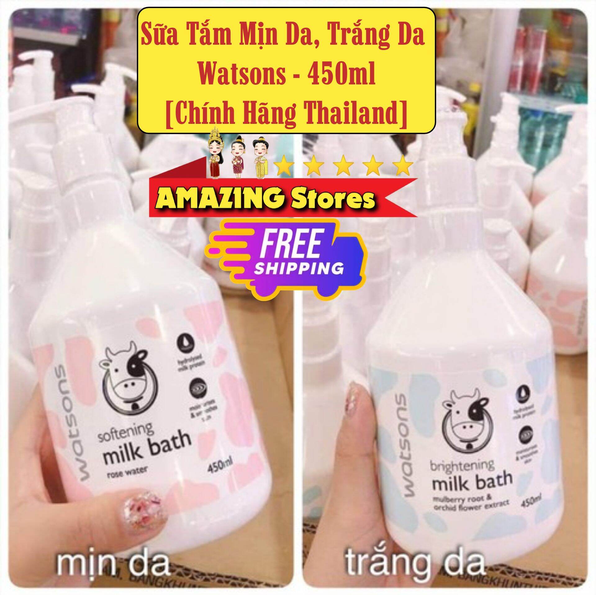 Sữa tắm trắng da watsons thái lan - 450ml