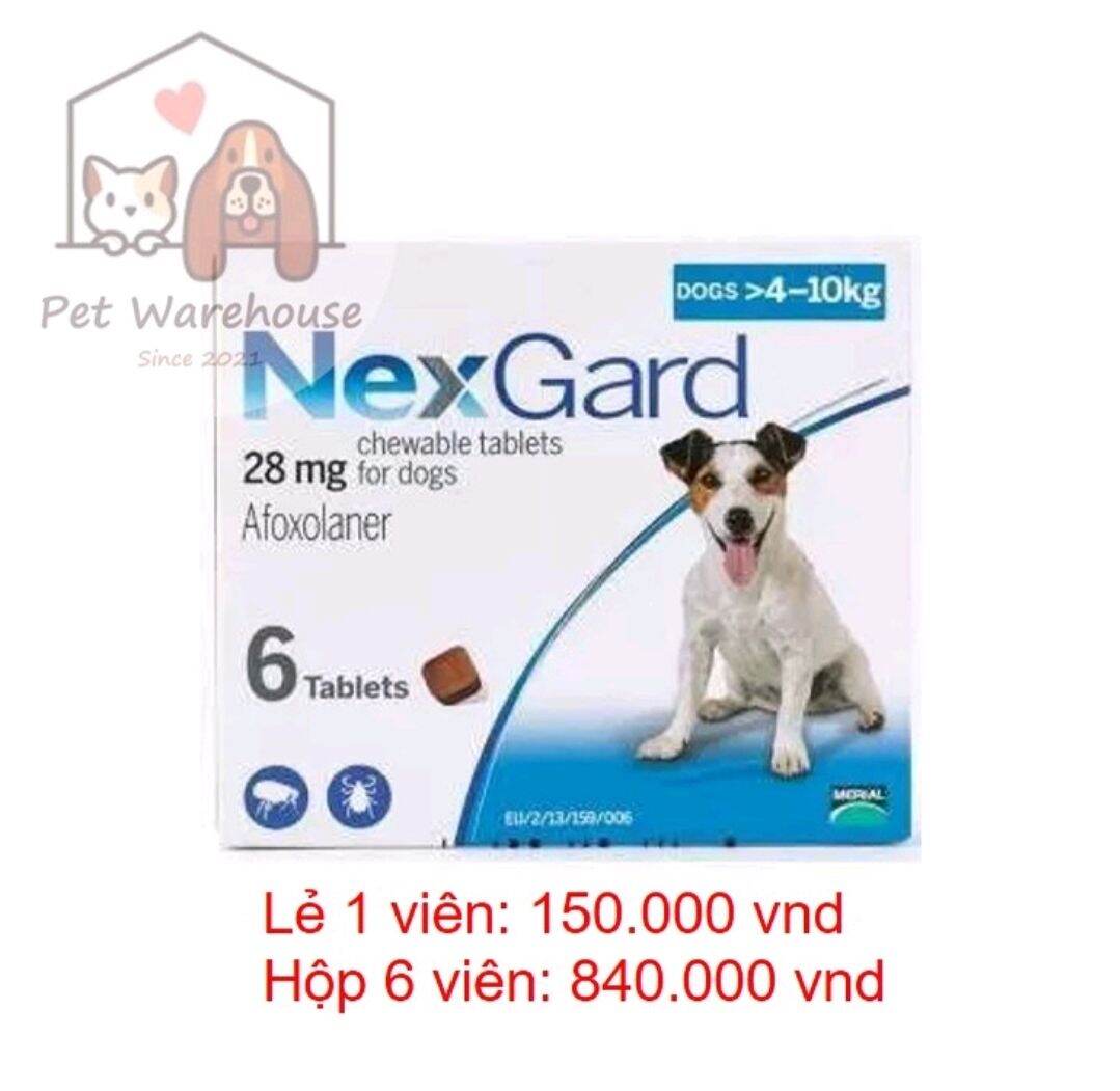 1 viên nhai Nexgard cho chó (4-10kg) diệt ve rận bọ chét