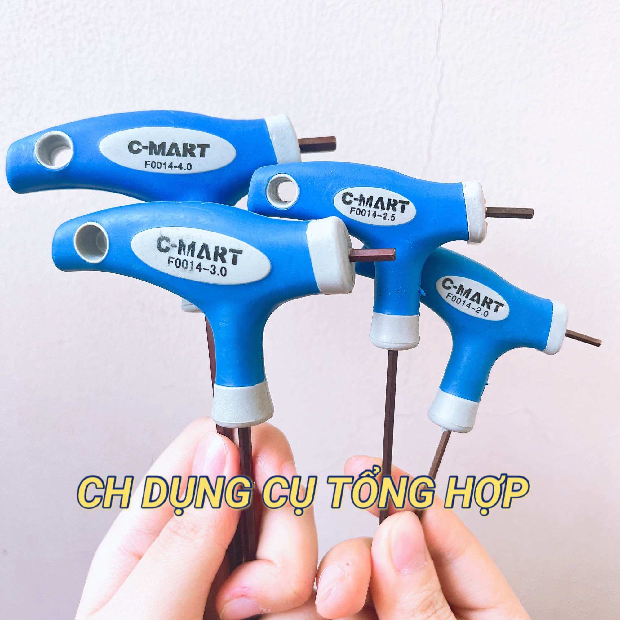 Lục giác cán chữ T 2mm 2.5mm 3mm 4mm 5mm 6mm 8mm 10mm F0014 C'Mart (Lục giác chữ T)