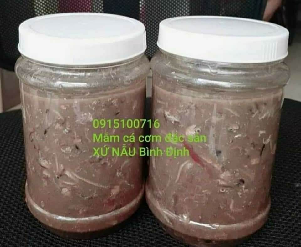 COMBO 2HỦ MẮM CÁ CƠM ĐẶC SẢN XỨ NẪU BÌNH ĐỊNH 1KG