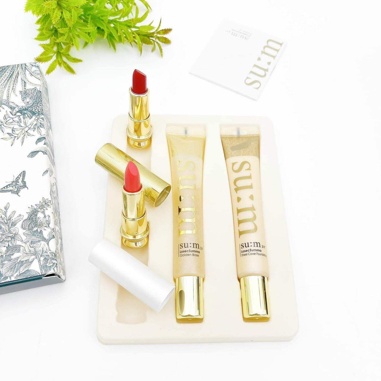 Set kem lót và kem nền Sum 37 Summa Losec Make Up Special Set