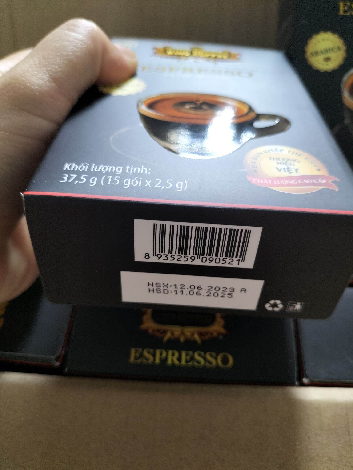 [100 stick] cà phê đen Espesso, cafe đen, king coffee espresso