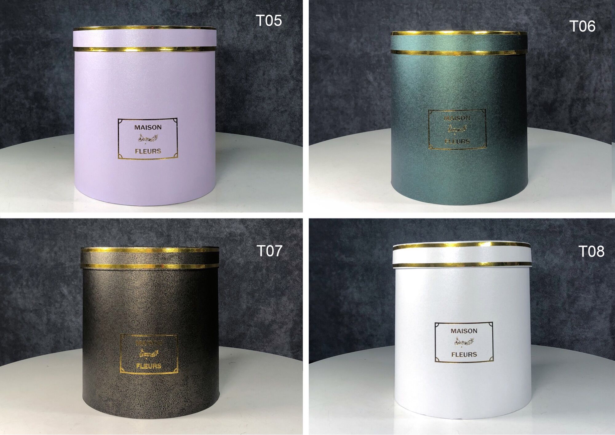 Hộp trụ tròn cắm hoa 16cm