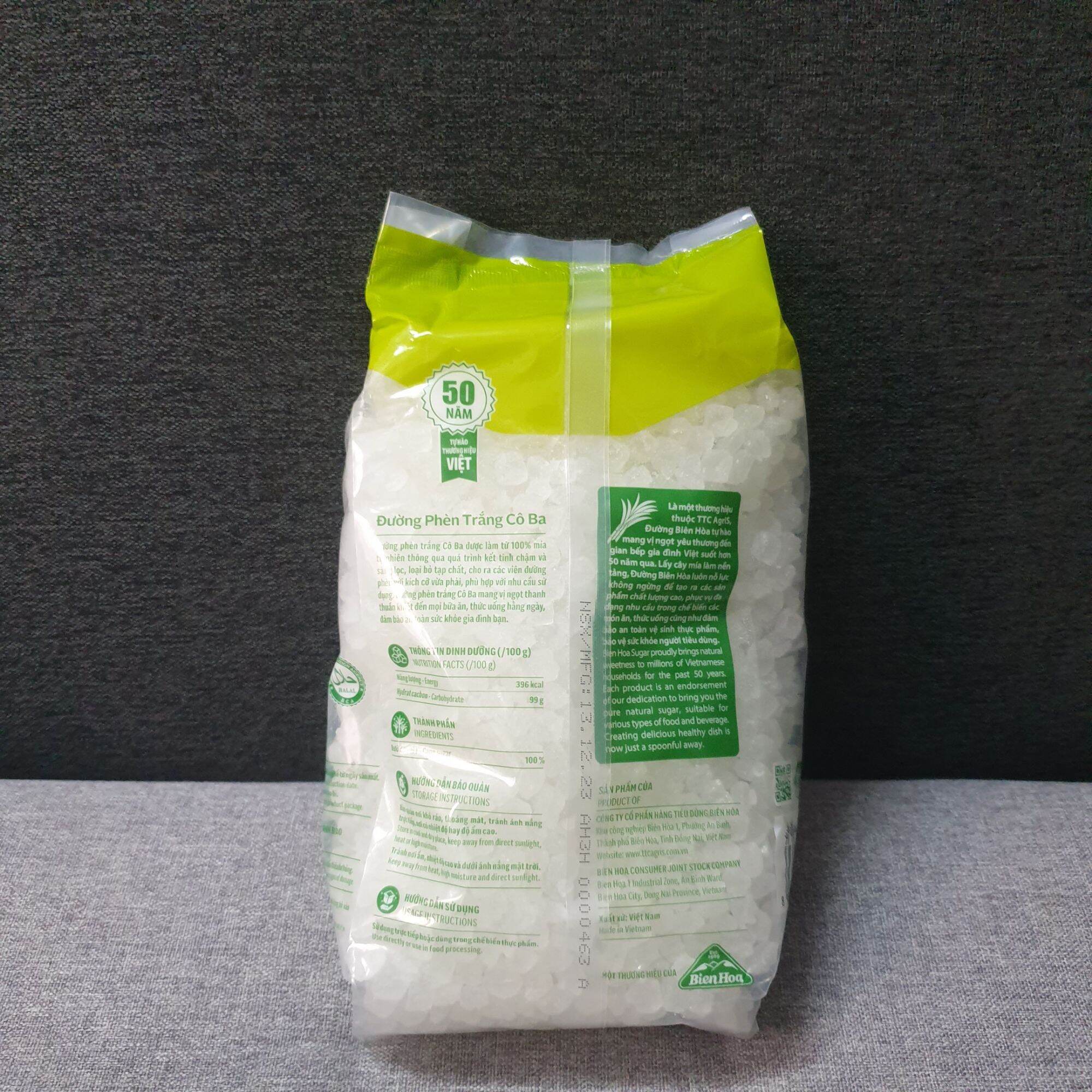 Đường phèn Cô Ba Biên Hòa túi 1kg