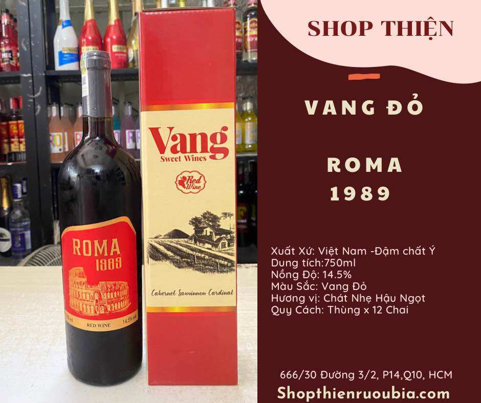 Roma Red Wine 1989 14.5% 750ml