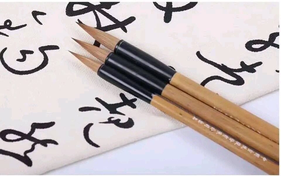 Bộ 3 bút lông sói viết thư pháp, thư họa 