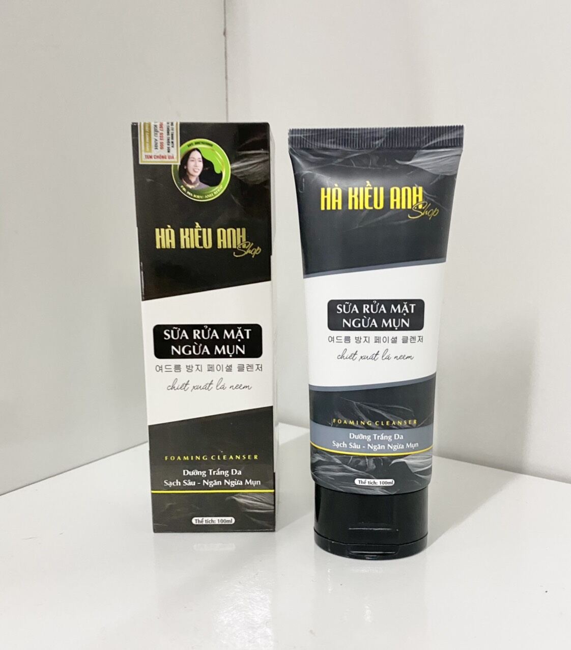 Sữa rửa mặt hà kiều anh shop sáng da ngừa mụn