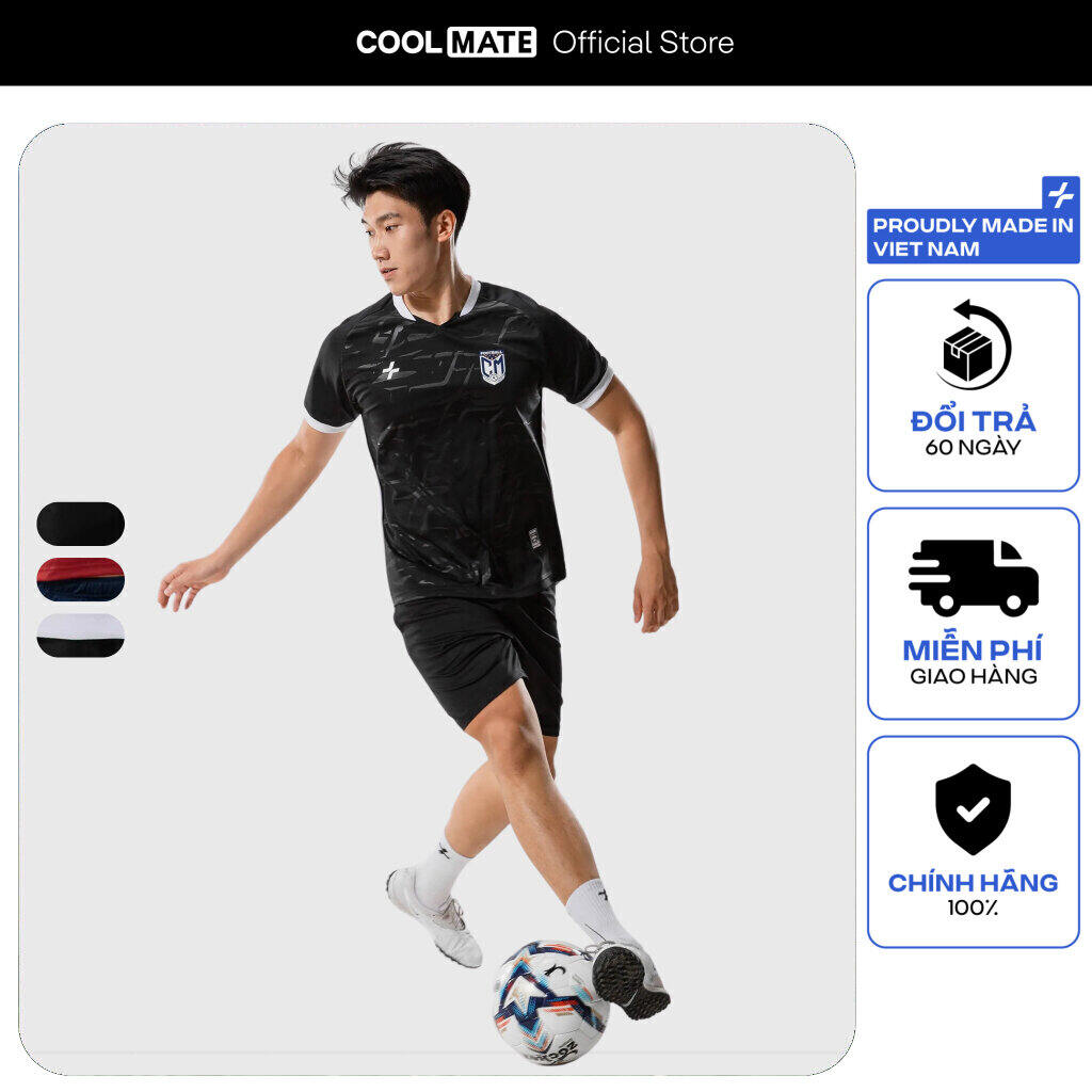 [TẶNG QUÀ ĐƠN TỪ 299K]Set Đồ bộ Bóng Đá Áo Thun Cổ V CFA24 và Quần Short Nam Thể Thao Promax-S1 thoáng khí thấm hút mồ hôi tốt Coolmate