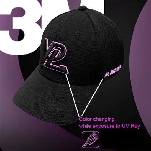 Nón kết đen đổi màu chữ ypl original baseball cap