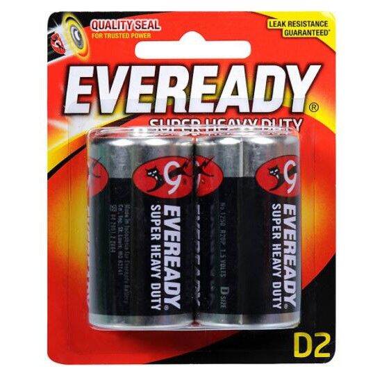 Pin đại d eveready 1.5v vỉ 2 viên.