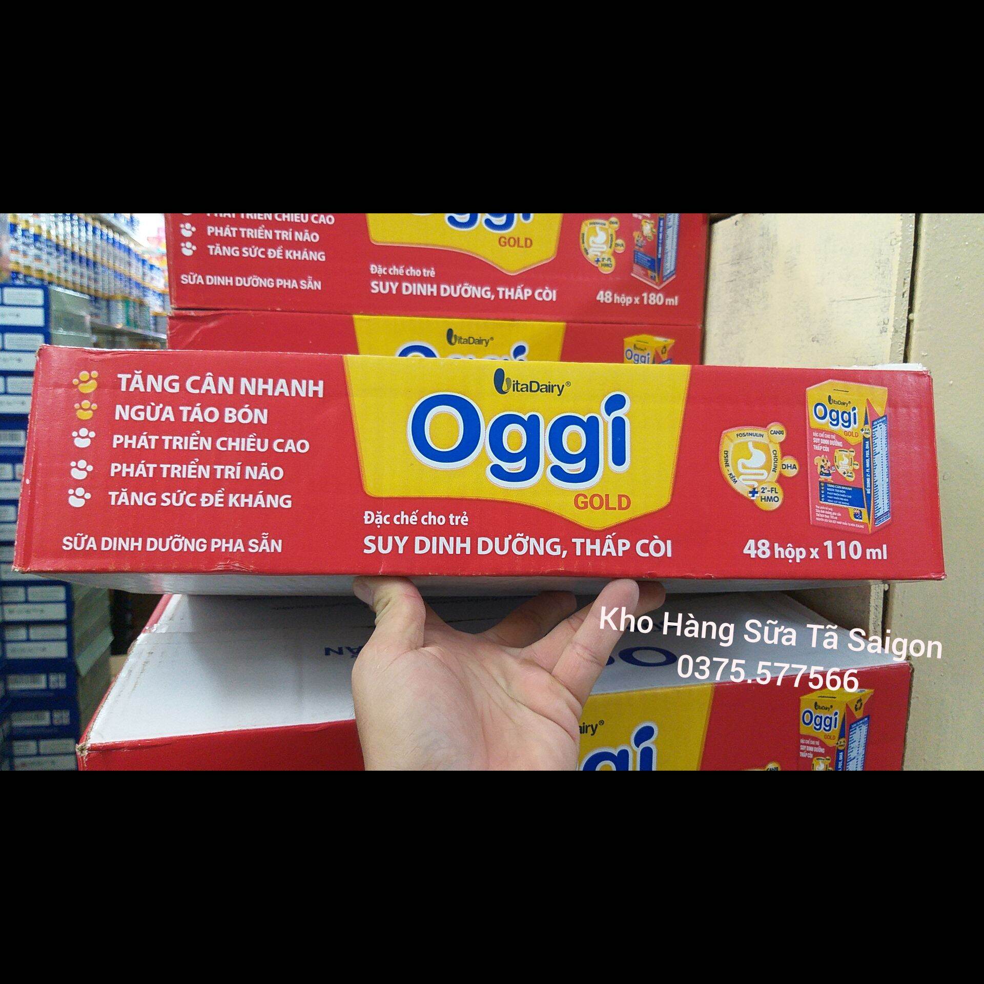 Sữa Oggi nước thùng 48 hộp x 110ml