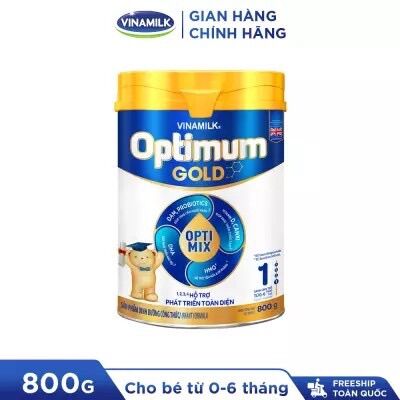 Sữa Vinamilk OPtimum Gold 1,2,3,4 Lon 800g { 6-12 tháng tuổi } - { MẪU MỚI }HSD LUÔN MỚI