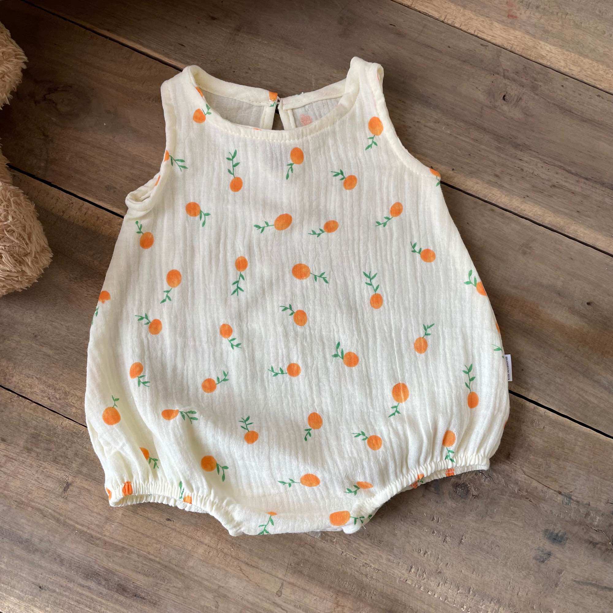Body xô muslin hai lớp mềm mại thấm mồ hôi tốt cho bé