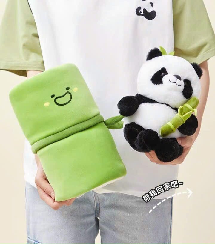 [Nami] Gấu Trúc Ôm Tre Trong Ống Tre 35cm