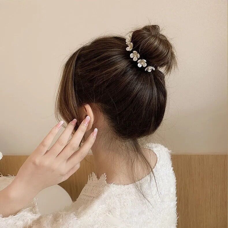 Đồ cột tóc dụng cụ búi tóc quấn dẻo phong cách Hàn Quốc
