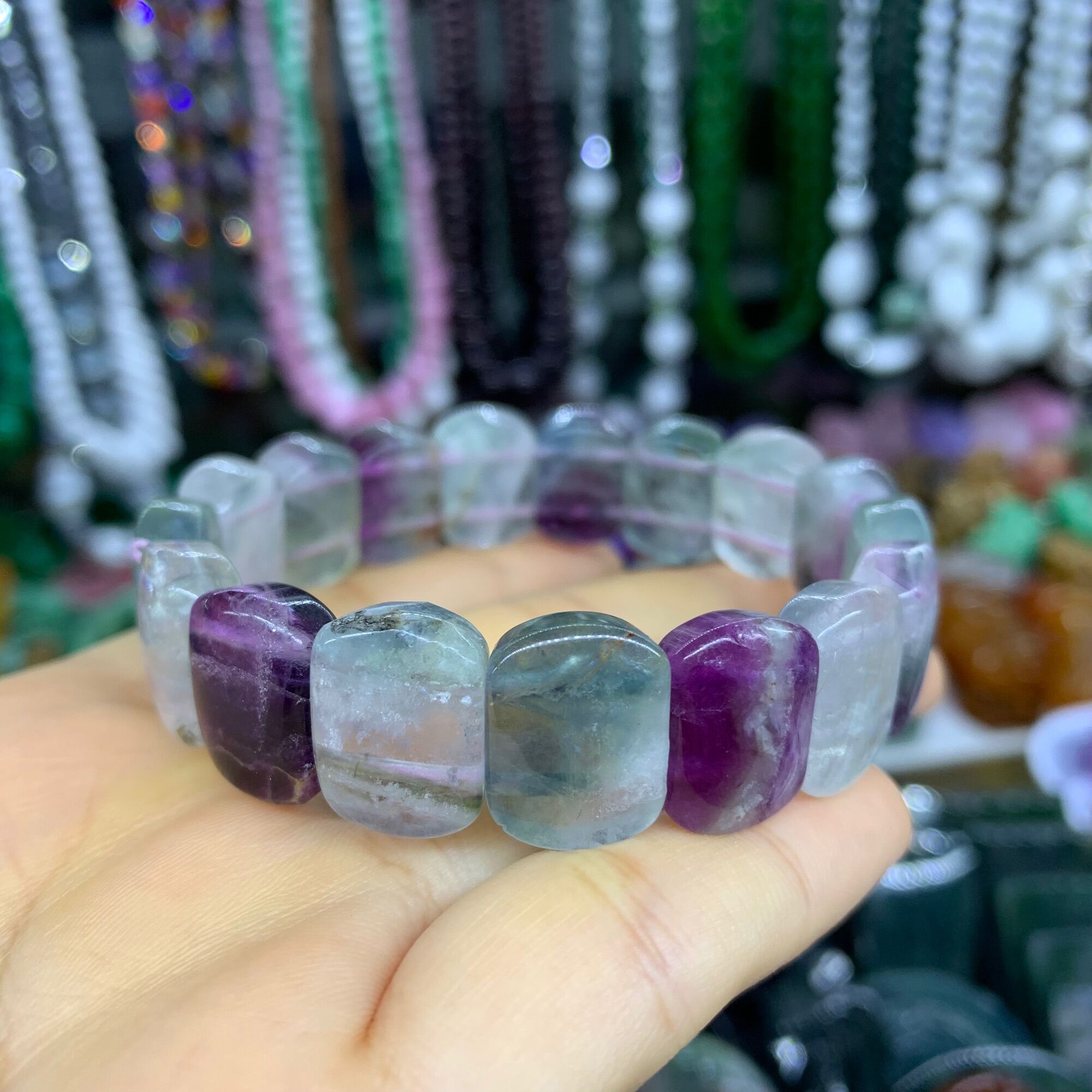 Vòng Đeo Tay Đá Thạch Anh Fluorite