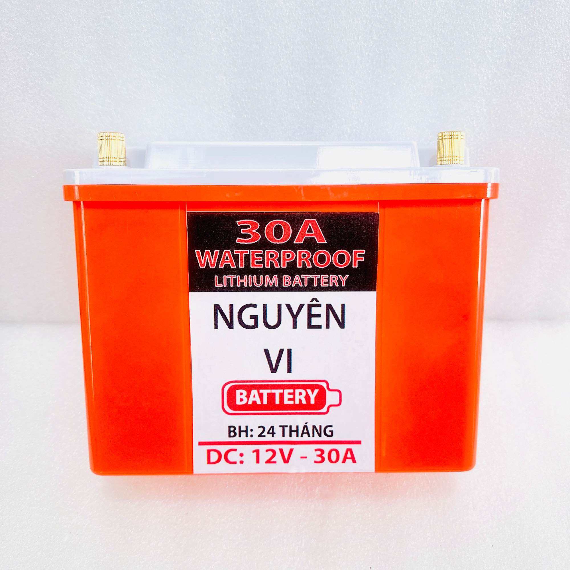 Bình pin lithium 12V - 30Ah chống nước