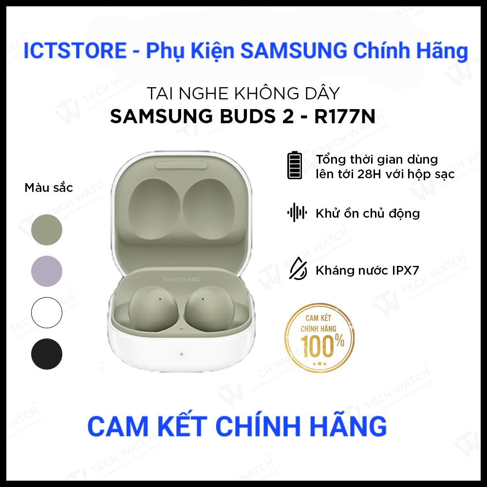 Tai nghe Bluetooth True Wireless Samsung Galaxy Buds 2 R177N chính hãng SSVN Buds2