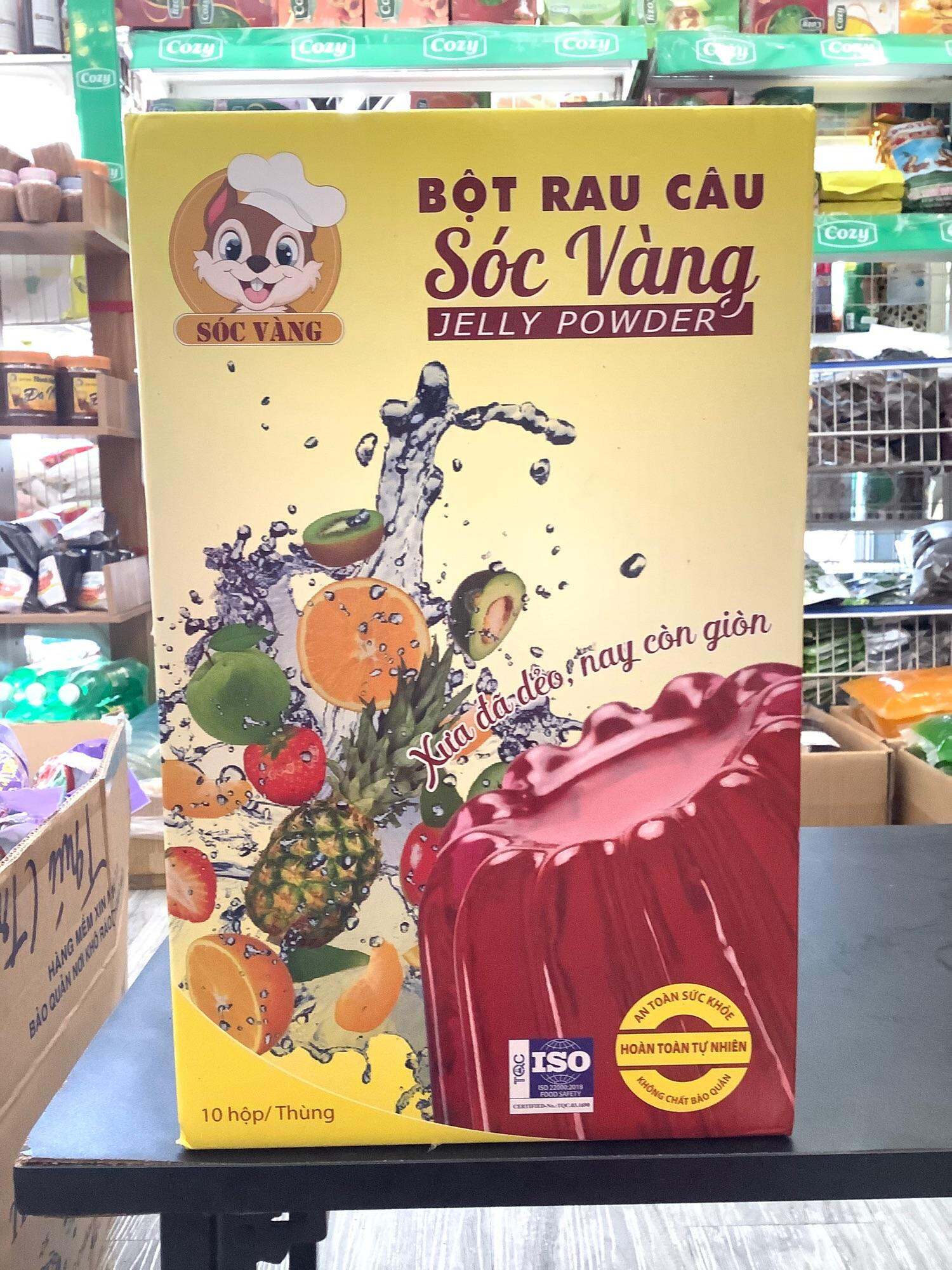 Thùng Rau Câu Dẻo Sóc Vàng - 10 Hộp