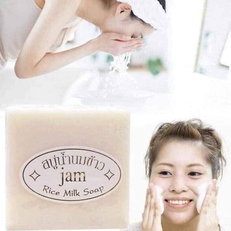 Xà phòng gạo thái lan jam rice milk soap 65gr