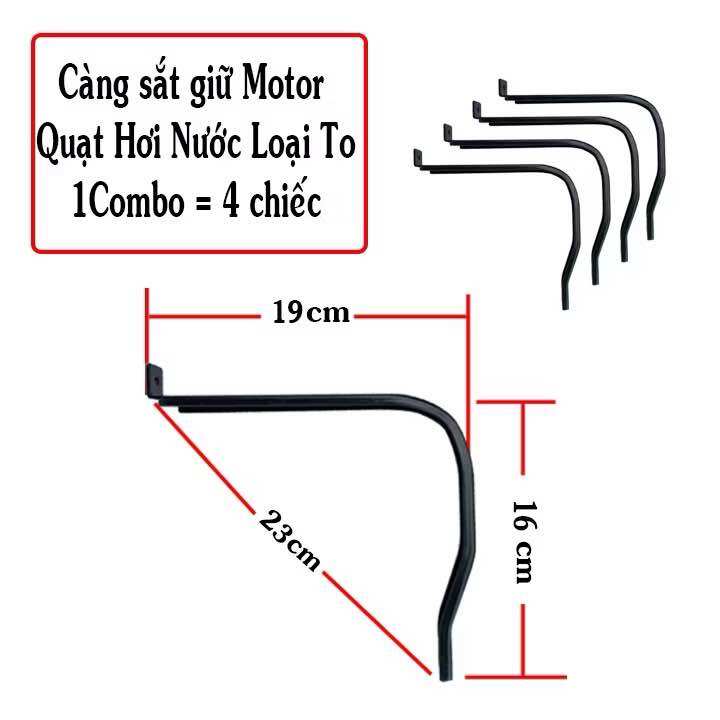 càng sắt giữ motor quạt hơi nước (combo 4 chiếc )