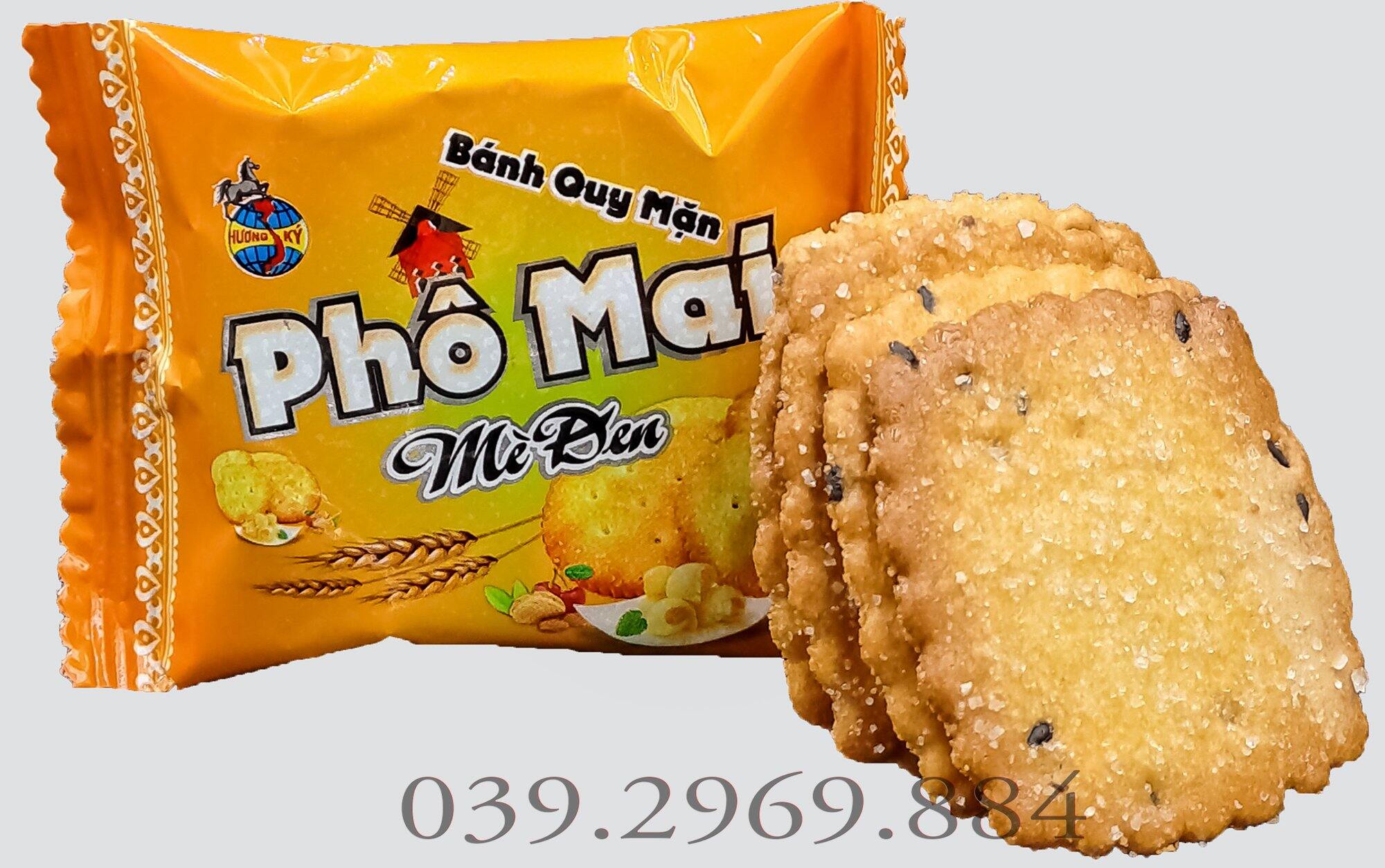 Bánh quy phô mai mè đen hương ký 250g/ 500g/ 1kg