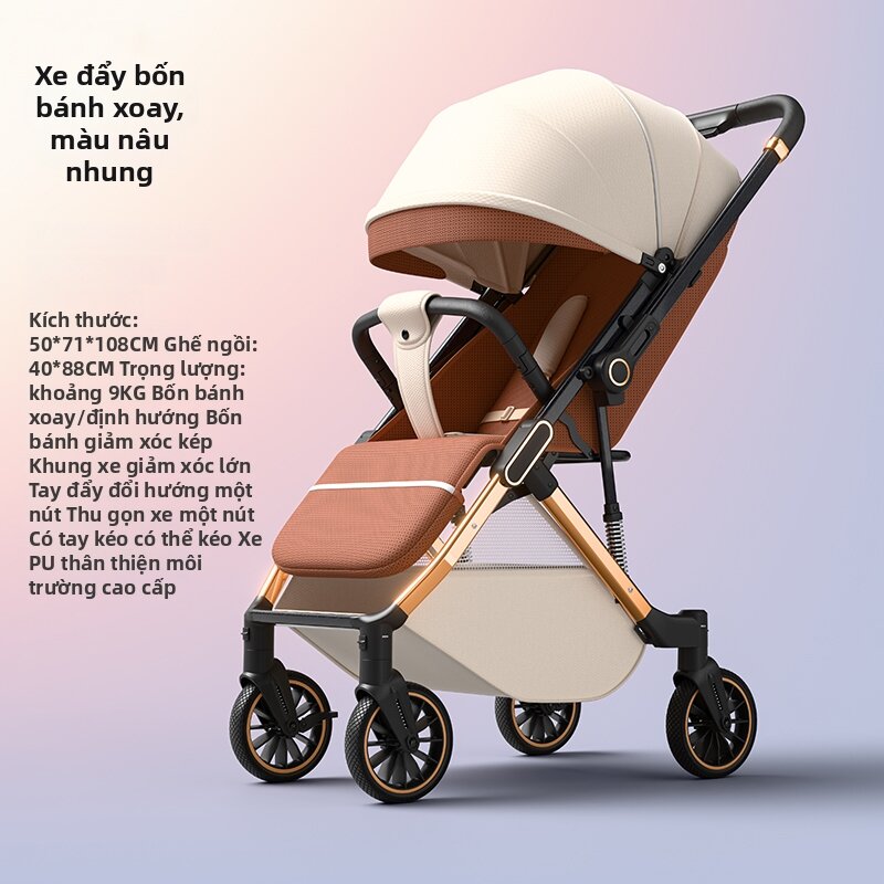 Reversible Lightweight Stroller Baby Carriage - 3