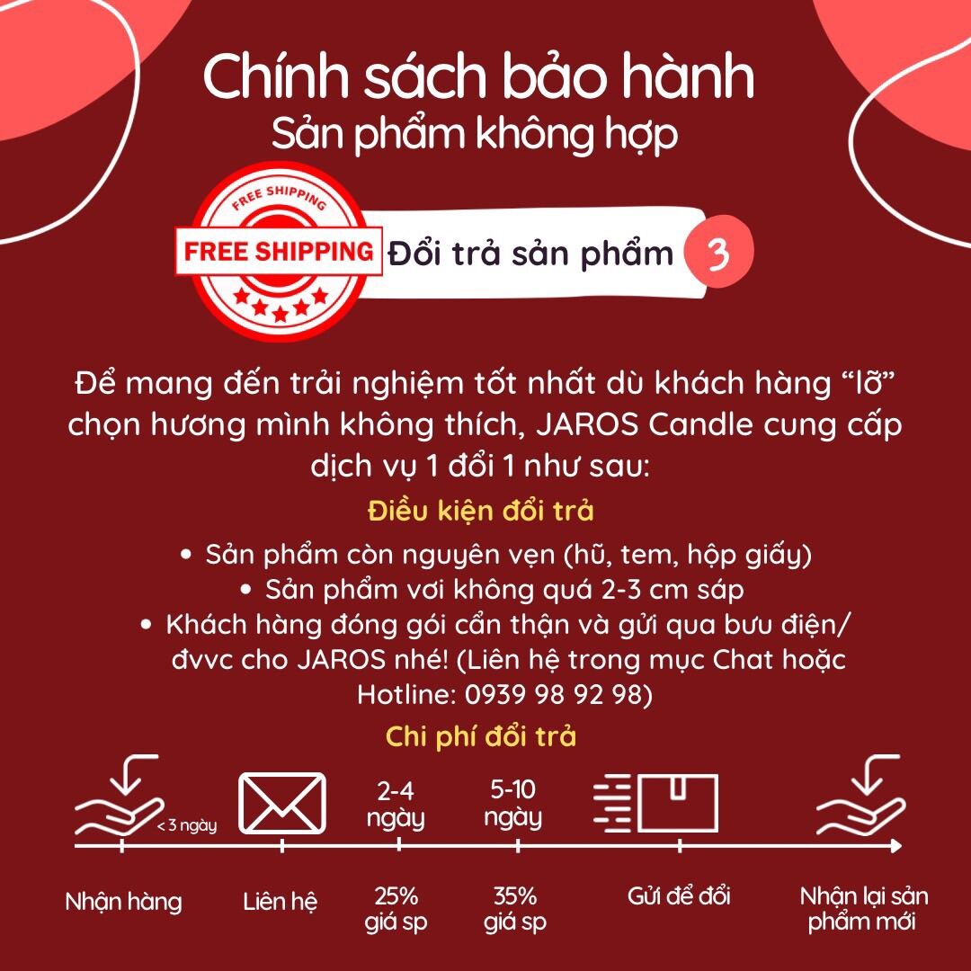 Nến Thơm hỗ trợ giấc ngủ Hương A SPA DAY 100g JAROS Candle