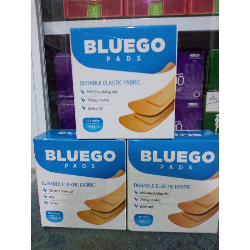 Băng cá nhân bluego 102 miếng