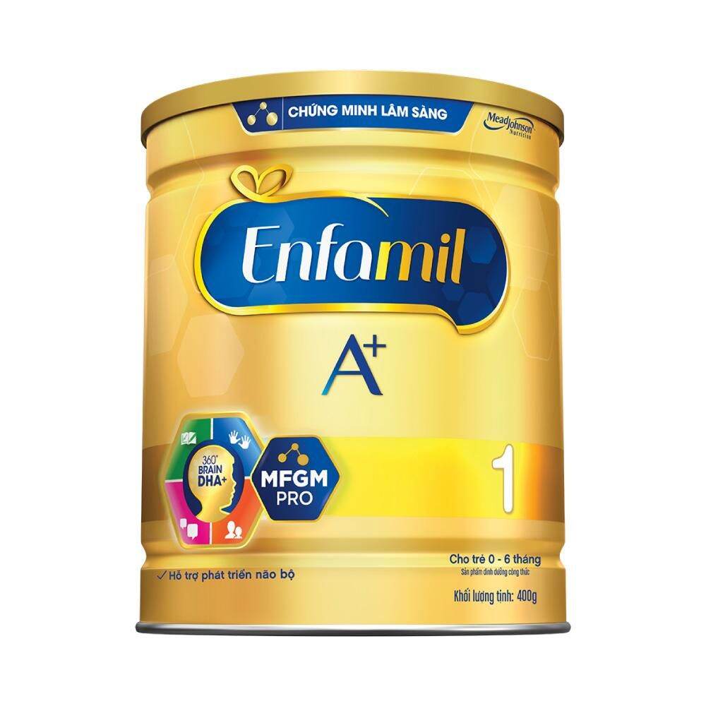 Sữa bột enfamil a+ 1 400g dành cho bé 0-6 tháng