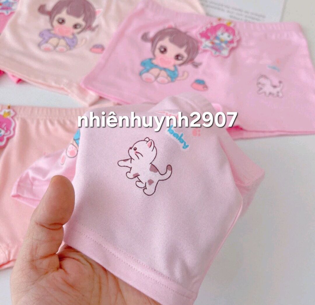 ( SET 5 QUẦN ) Quần Chip Đùi QC Bé Gái 8-32kg